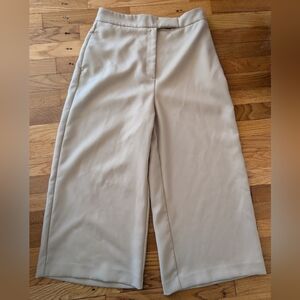 Zara Beige Wide-Leg Pants